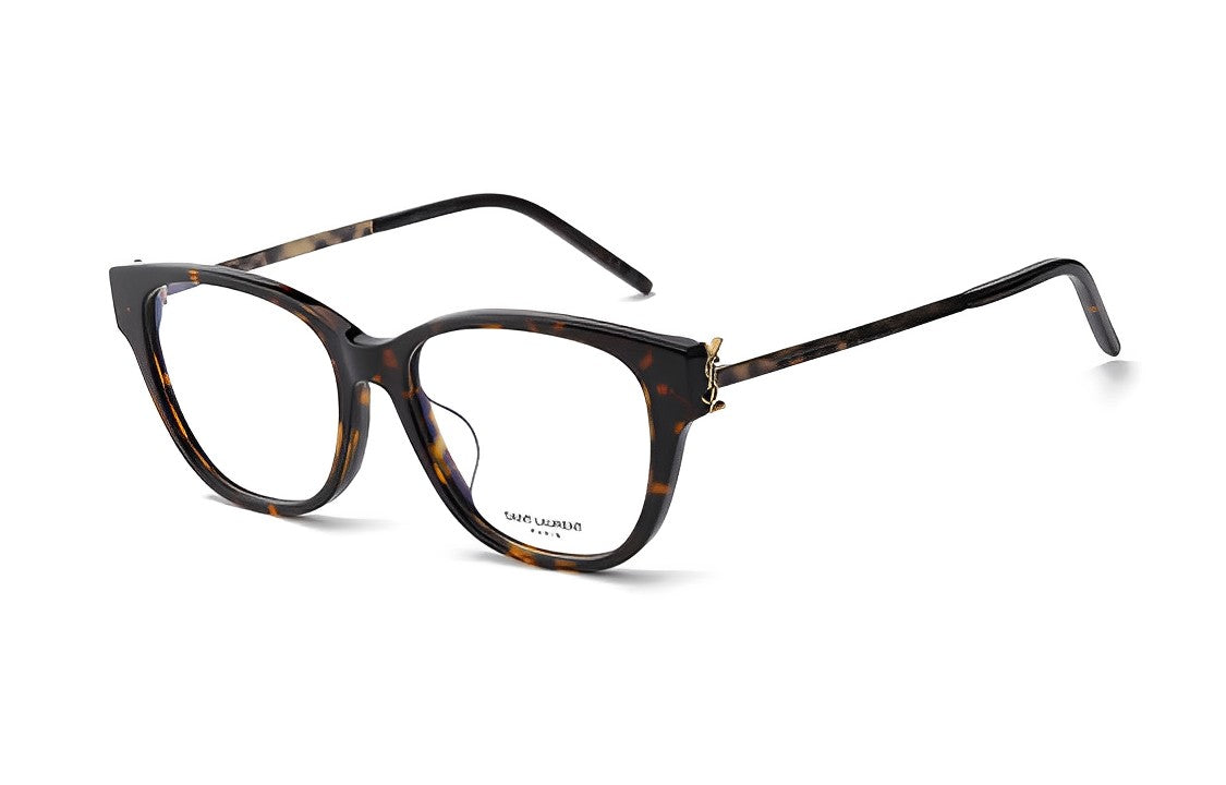 SAINT LAURENT Capsule Plate Frame Butterfly Eyeglass Frames Women's Tortoiseshell
