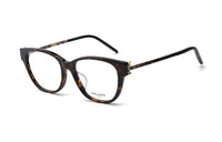SAINT LAURENT Capsule Plate Frame Butterfly Eyeglass Frames Women's Tortoiseshell