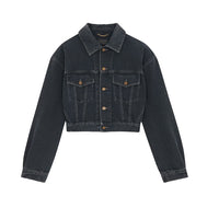 SAINT LAURENT Neo 80s Denim Jacket 'Black'