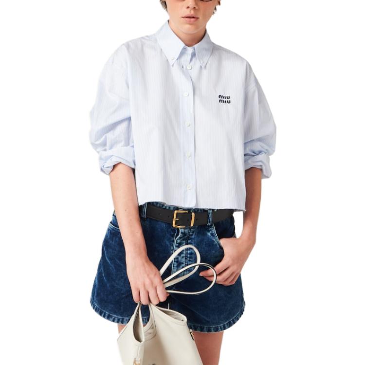 MIU MIU Shirts Women's Blue