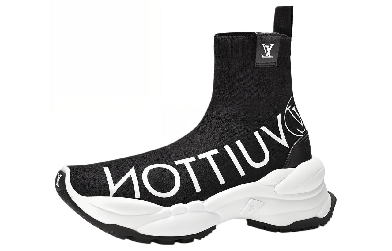 LOUIS VUITTON Run 55 High-Top Casual Shoes Women's Black