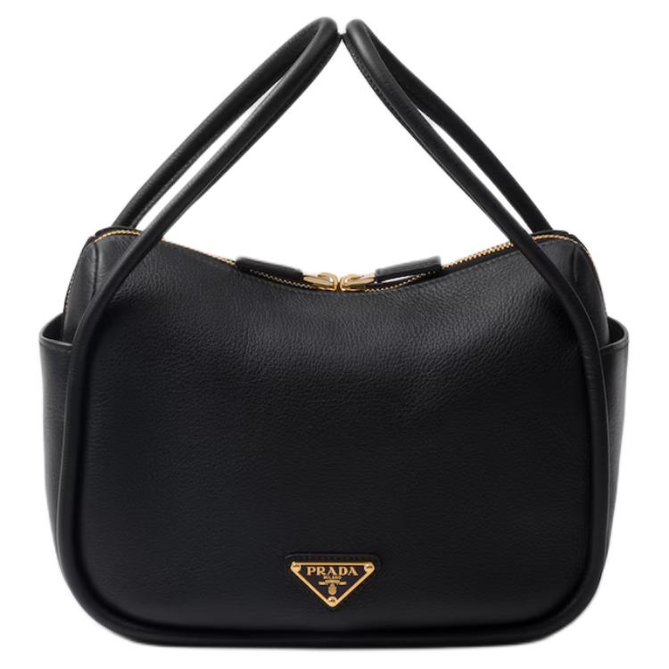 PRADA Leather Handbag Women's Black