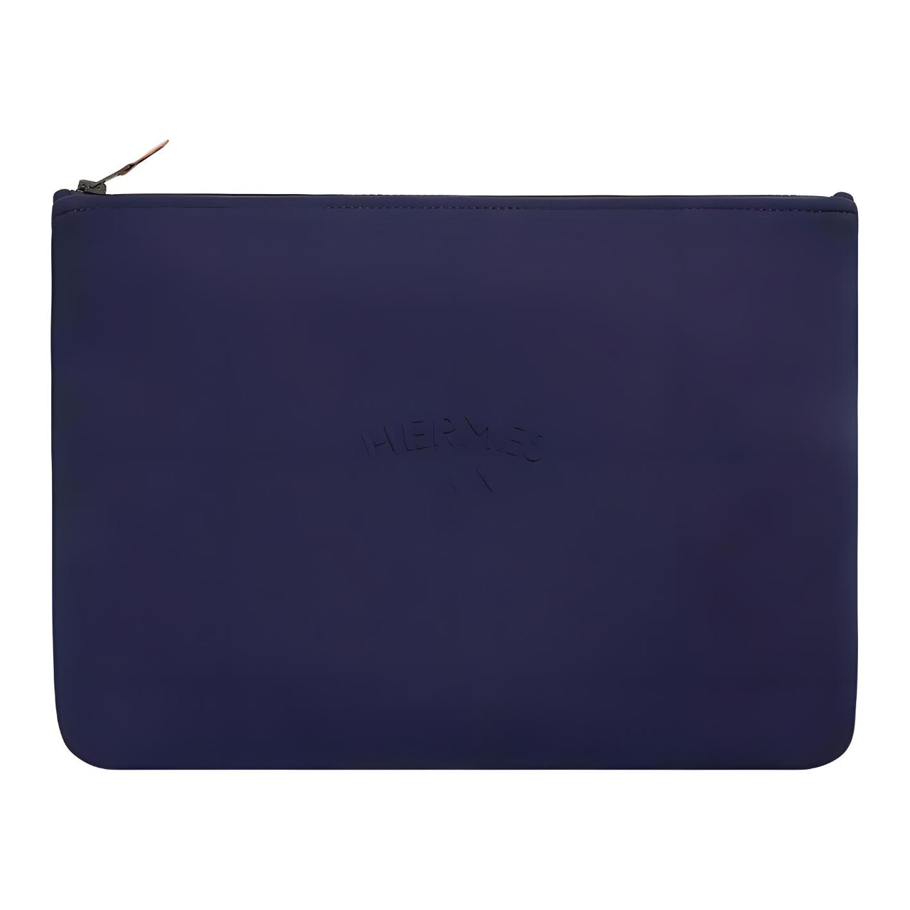 HERMES Neobain Polyamide Clutch Large Size Women's Marine Blue
