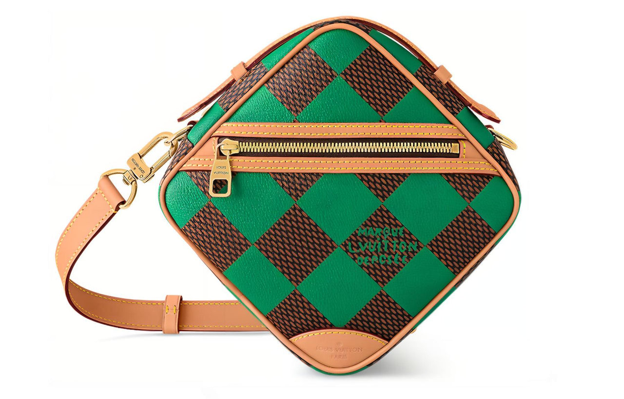 LOUIS VUITTON Chess Messenger Bag Damier Pop Green