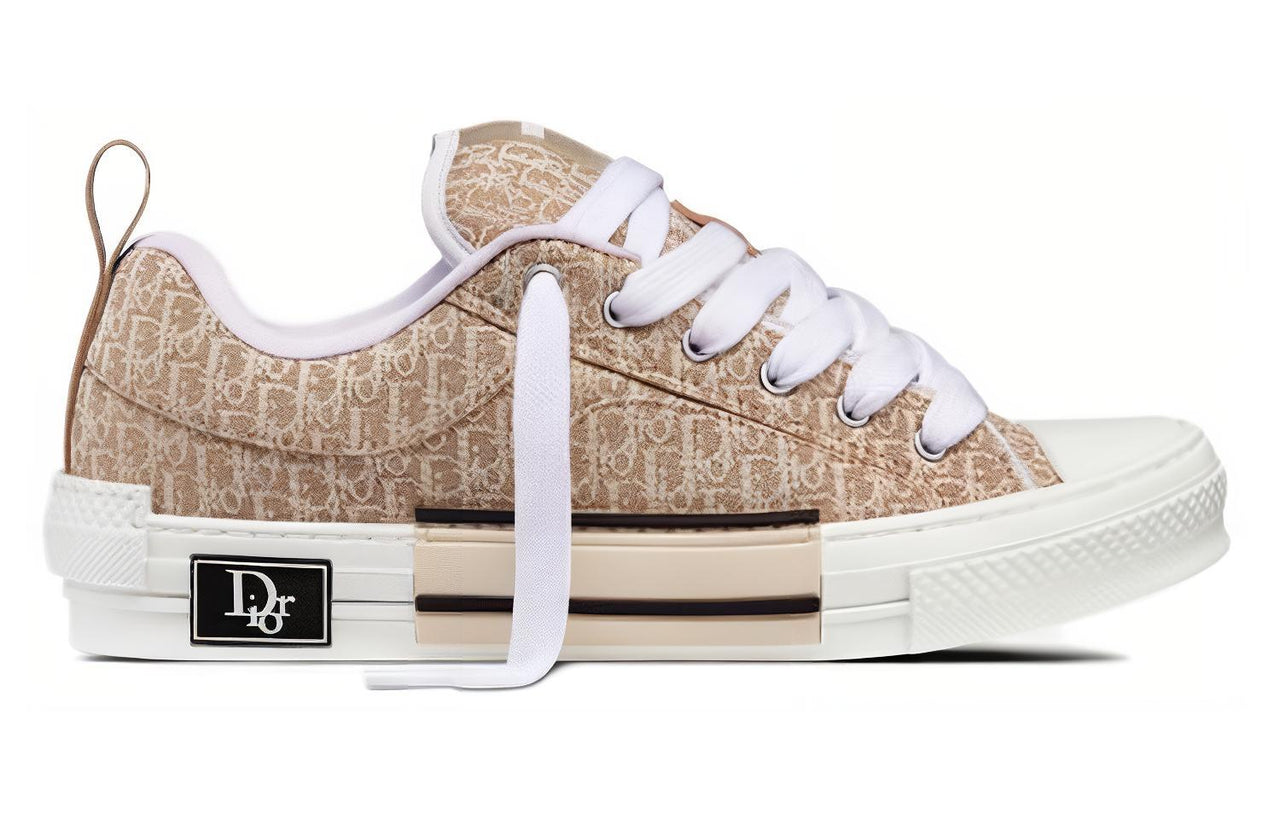DIOR B23 Skater Low Top Beige DIOR Oblique Jacquard