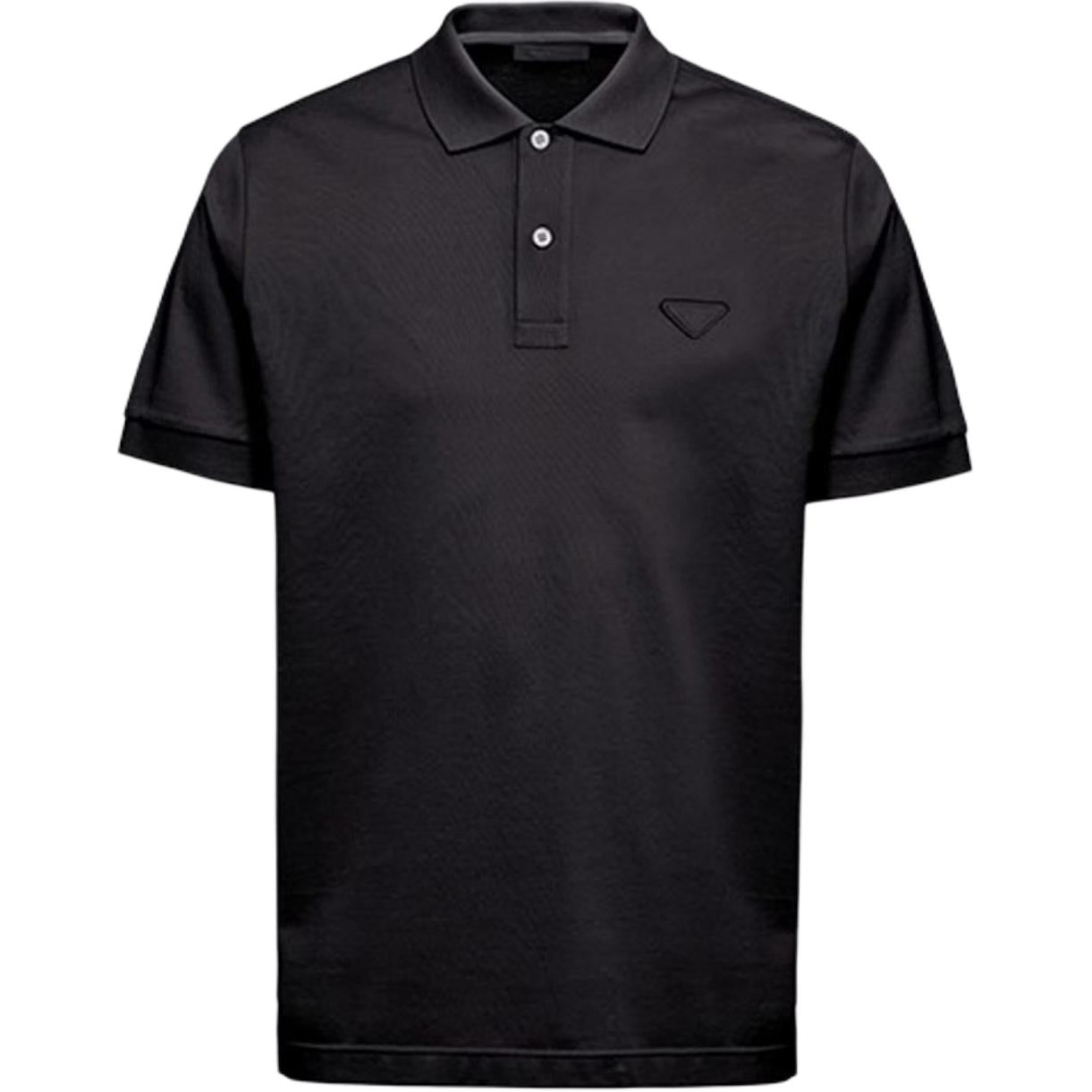 PRADA SS24 Polo Shirt Men's Black
