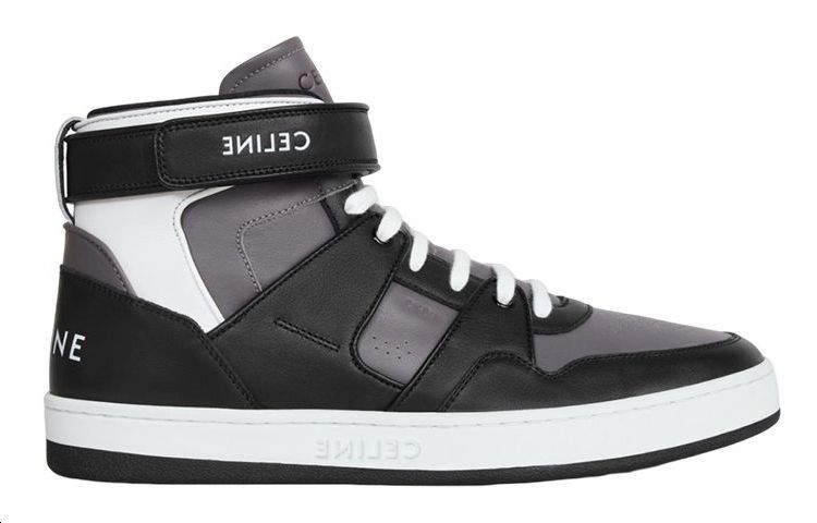 CELINE Stylish Skateboarding Shoes Men's Black Gray Color