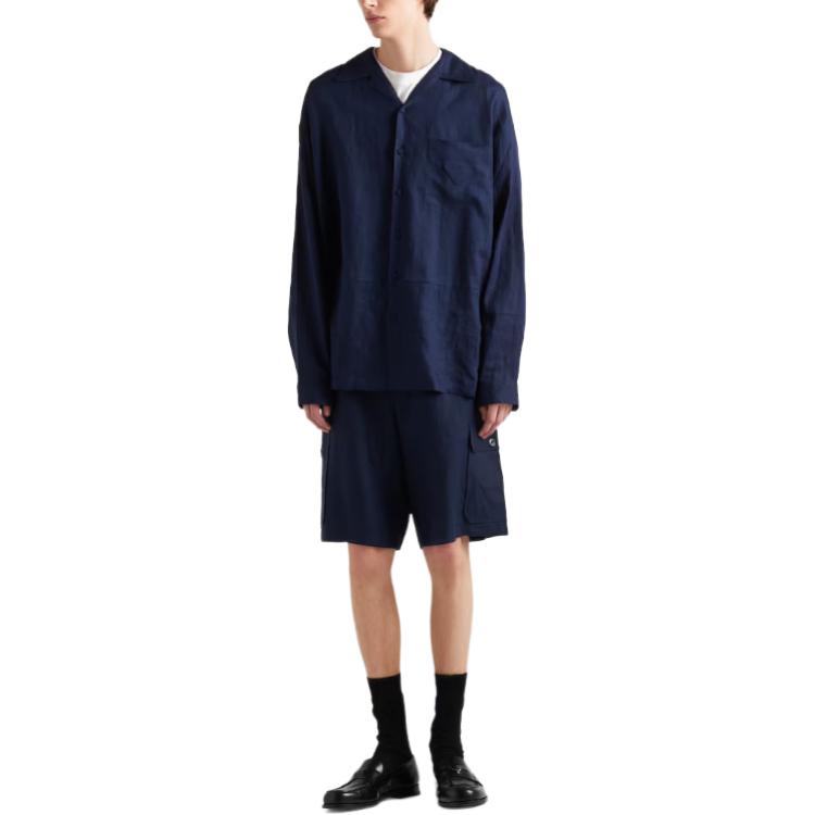 PRADA Logo Patch Cargo Shorts