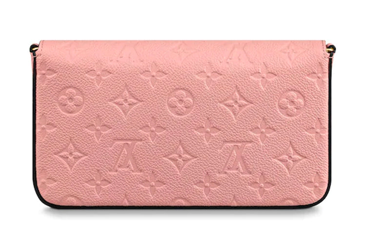 LOUIS VUITTON Félicie Pochette Monogram Empreinte Rose Poudre