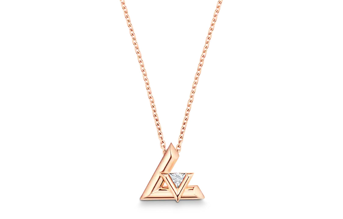 LOUIS VUITTON Lv Volt One Small Pendant Pink Gold And Diamond