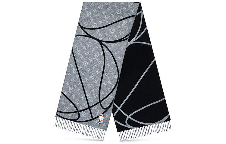 Nba X LOUIS VUITTON Knit Scarves Men Black Gray
