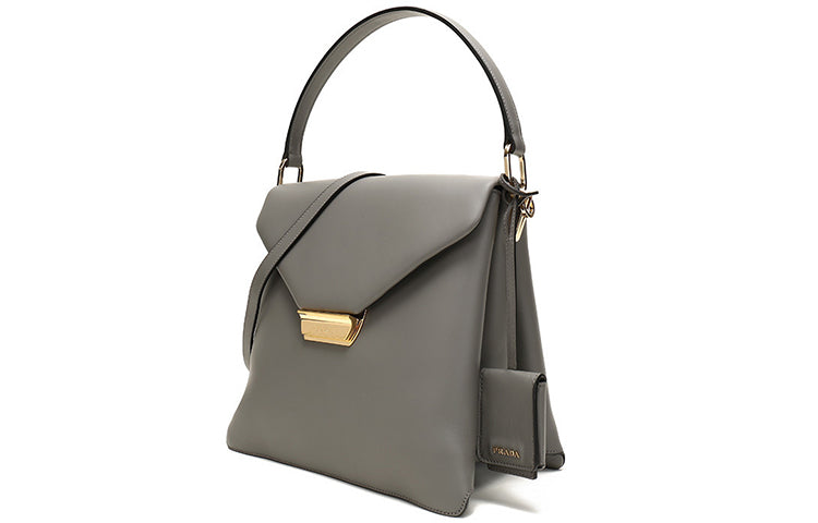 PRADA Cow Leather Handbag, Shoulder Bag, Crossbody Bag Women's Marble Color