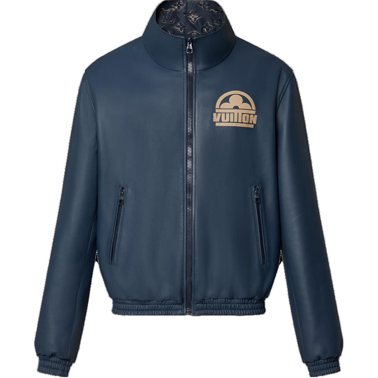 LOUIS VUITTON Monogram Reversible Leather Mix Blouson