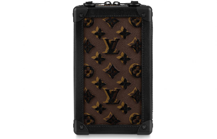 LOUIS VUITTON Vertical Soft Trunk Monogram Tuffetage Black