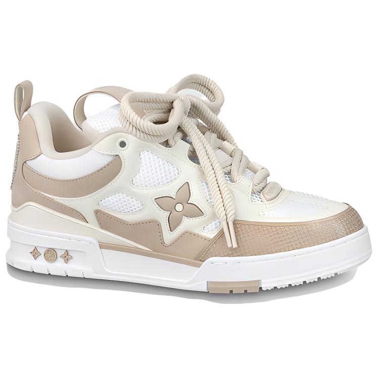 LOUIS VUITTON Skate Low-Top Skateboard Shoes Men's Light Brown