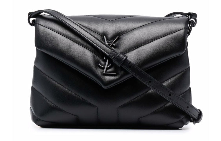 SAINT LAURENT Leather Shoulder Bag, Crossbody Bag, Handbag Women's Black