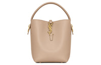 SAINT LAURENT Leather One Shoulder Handbags Small Size Women's Dark Beige