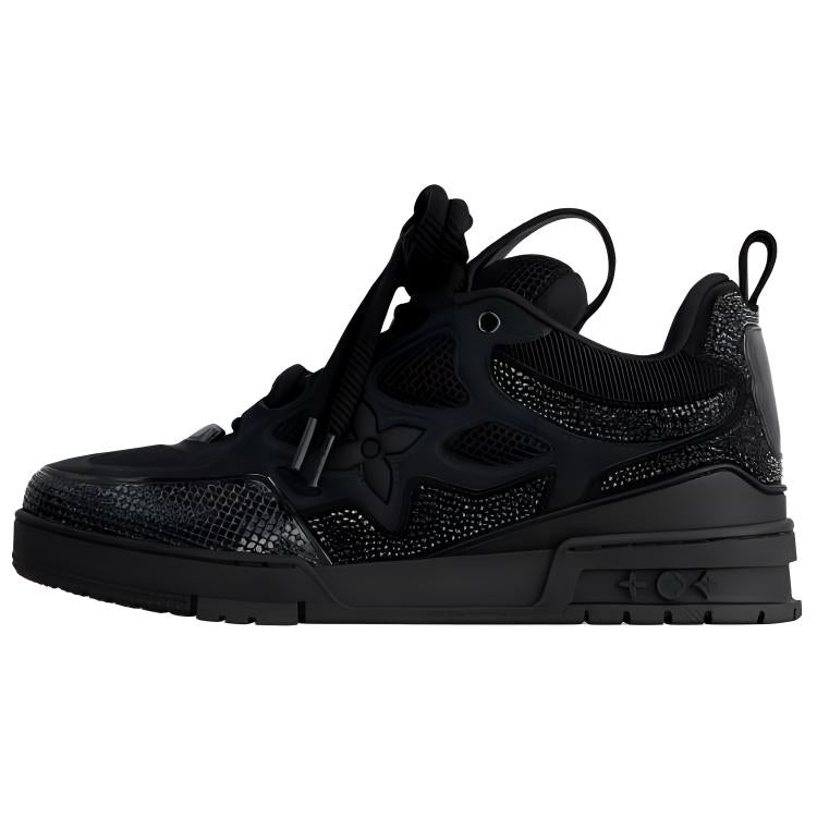 LOUIS VUITTON Skate Low-Top Skateboard Shoes Men's Black