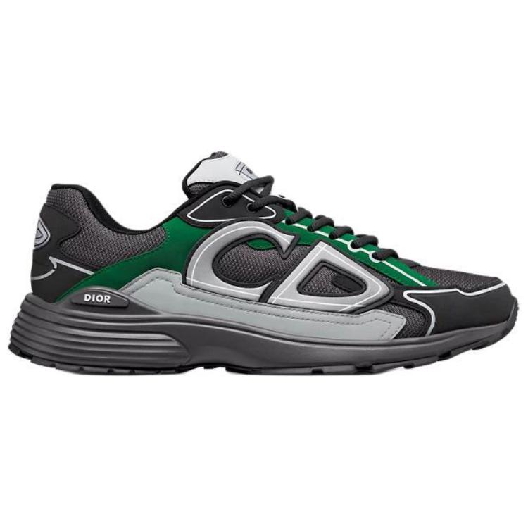 DIOR B30 Low-Top Casual Shoes Men's Dark Gray