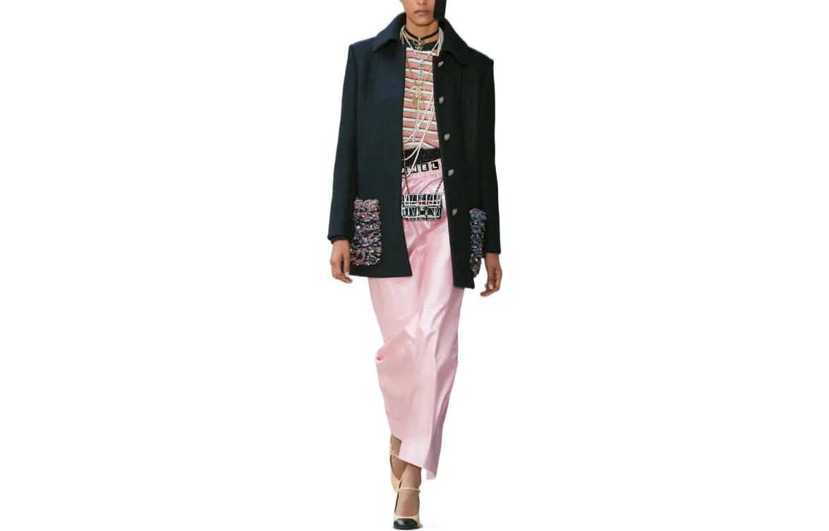 CHANEL FW22 Coats Women's Dark Blue