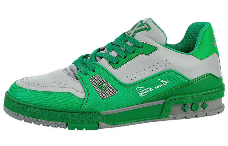 LOUIS VUITTON Trainer Sneakers 'Green Grey'