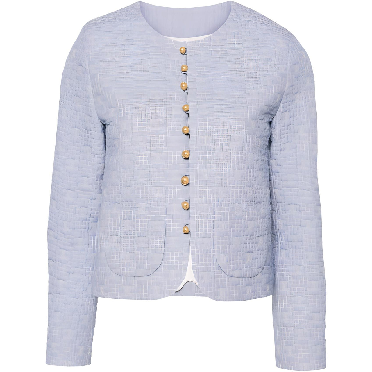 CELINE Triomphe Boutis Chelsea Jacket In Striped Cotton