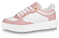 LOUIS VUITTON Time Out Sneakers 'White Mini Monogram Pink' Women's