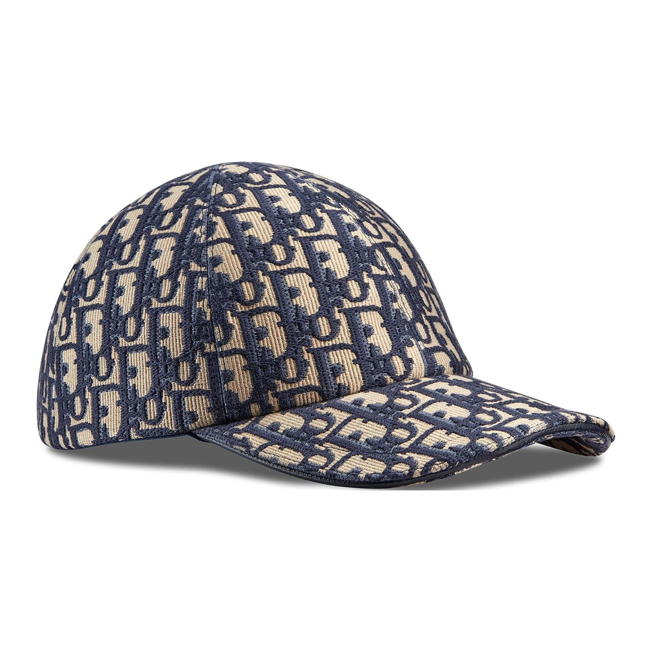 DIOR Sheepskin Baseball Caps Unisex Brown/Blue