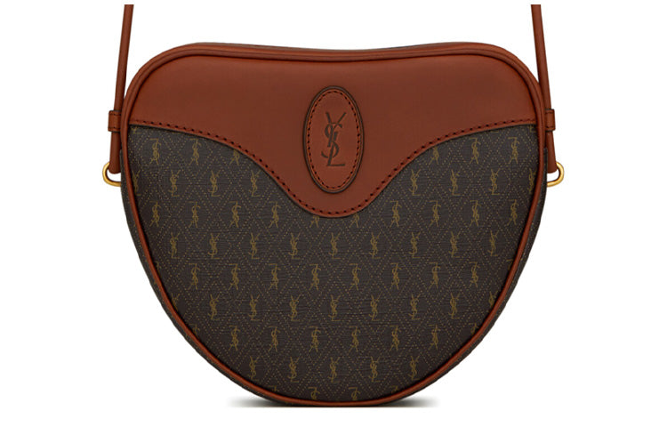 SAINT LAURENT CASSANDRE Canvas With Leather Heart Bag, Shoulder Bag, Crossbody Bag Women's