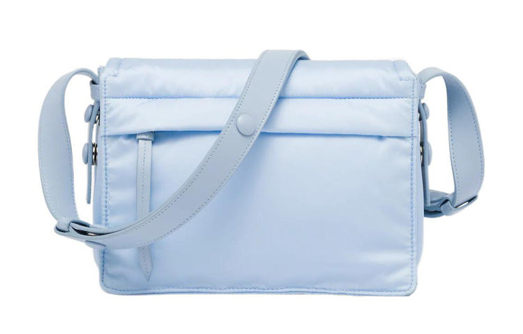 PRADA Recycled Nylon Messenger Bag, Shoulder Bag, Crossbody Bag, Handbag Regular Men's Blue