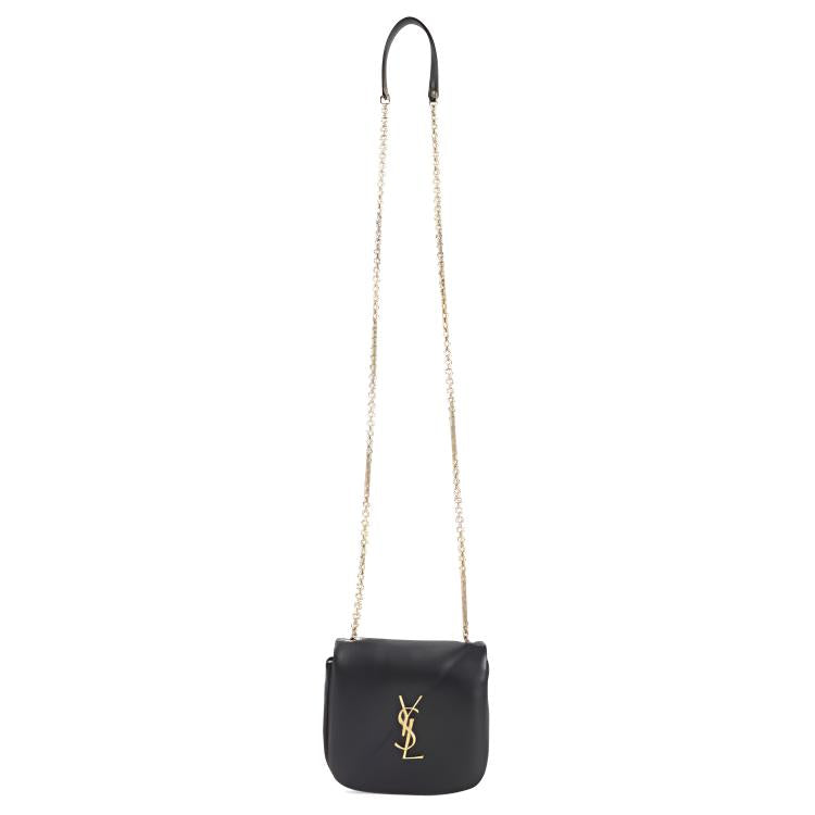 SAINT LAURENT Lambskin Crossbody Bag, Shoulder Bag Women's Black