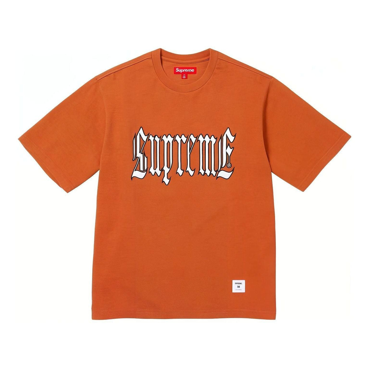 Supreme Old English S/S T-Shirt 'Orange White' SUP-SS24-125