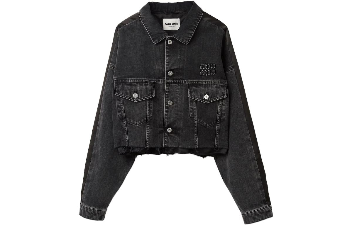 MIU MIU Denim Jacket Women's Black