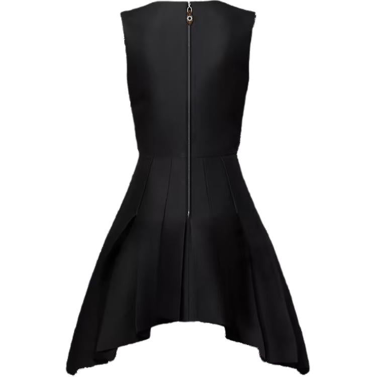 LOUIS VUITTON Asymmetrical Box Pleat Dress