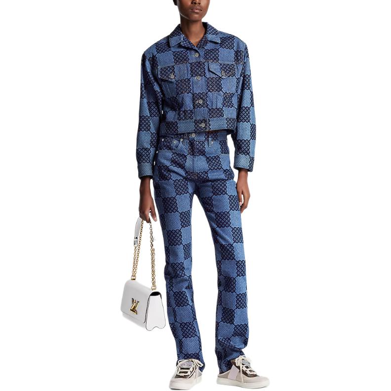 LOUIS VUITTON Damier Denim Jacket