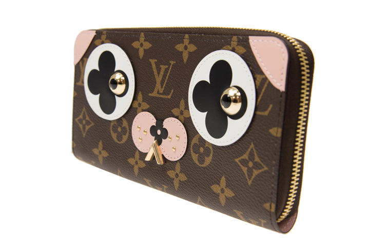 LOUIS VUITTON Zippy Leather Wallet Regular Women's Brown