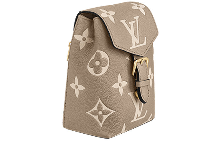 LOUIS VUITTON Tiny Backpack Monogram Empreinte Tourterelle Beige/Cream