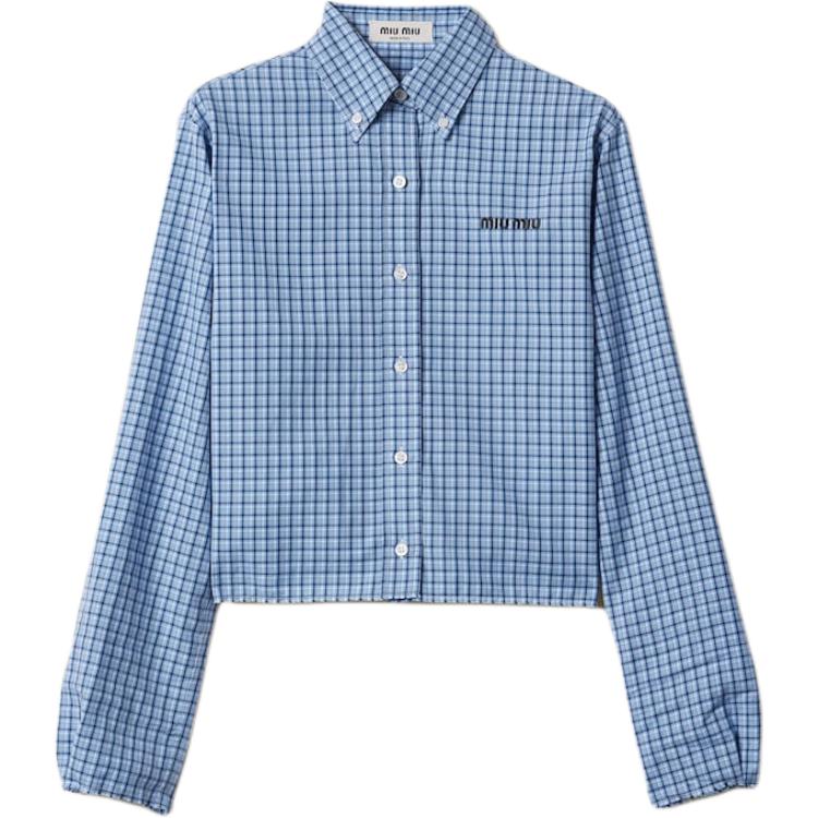 MIU MIU Shirts Women's Sky Blue