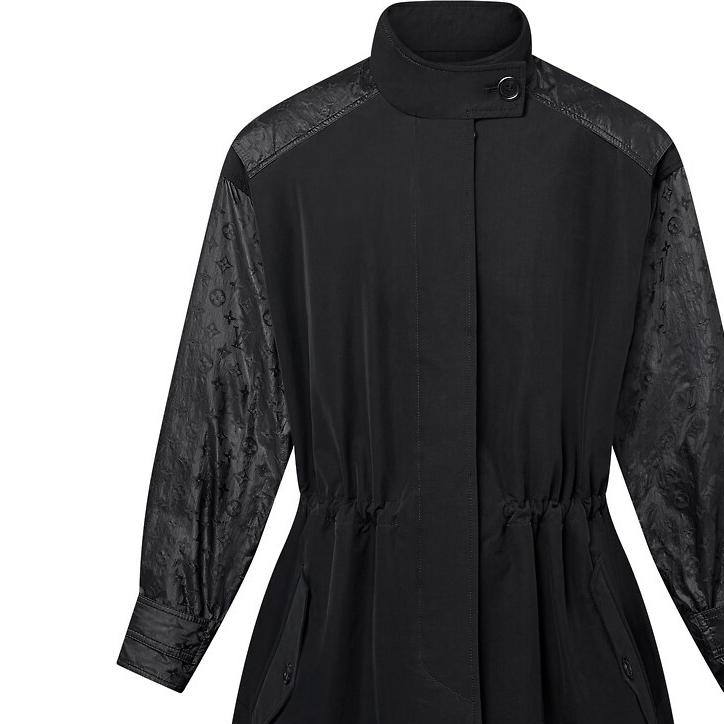 LOUIS VUITTON Monogram Accent Oversized Parka