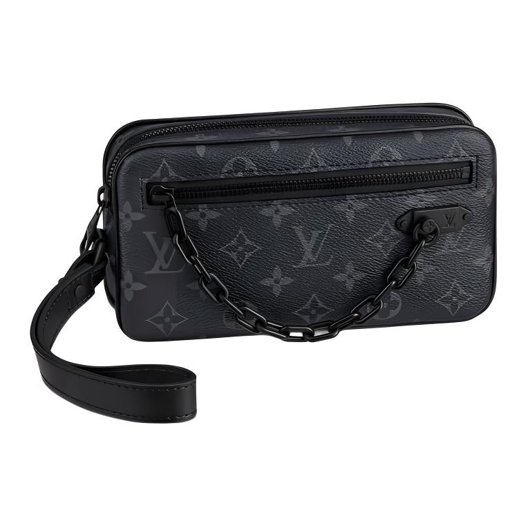 LOUIS VUITTON Pochette Volga Monogram Eclipse Black