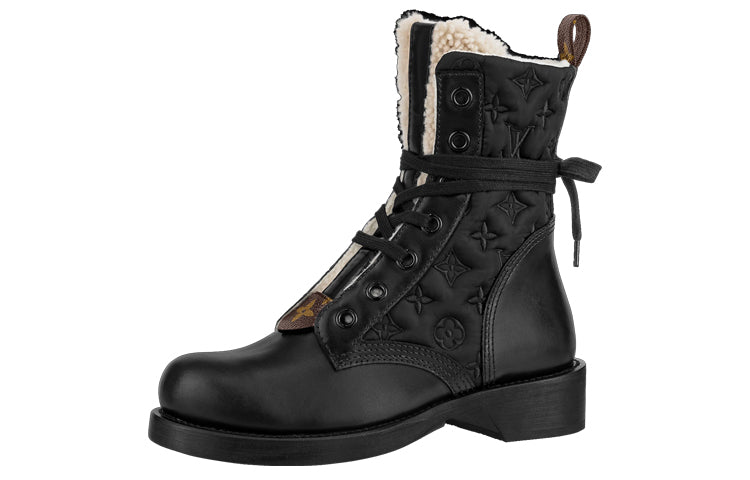 LOUIS VUITTON Metropolis Ankle Boots Women's Black