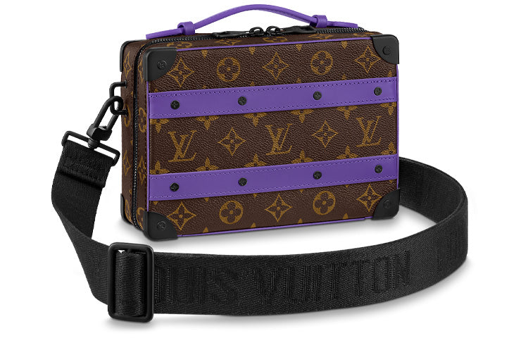 LOUIS VUITTON Handle Soft Trunk Monogram Macassar Brown/Purple