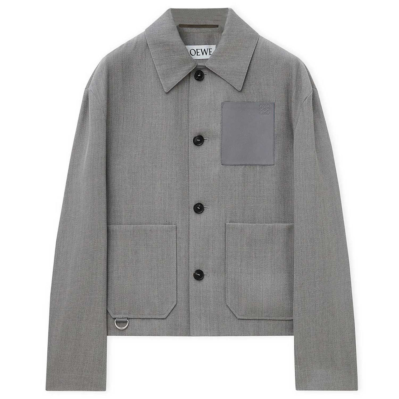 LOEWE FW24 Jackets Coats Men's Mixed Gray