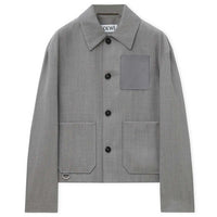 LOEWE FW24 Jackets Coats Men's Mixed Gray