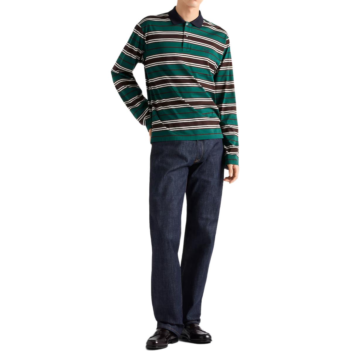 PRADA SS25 Polo Shirt Men's Multicolor