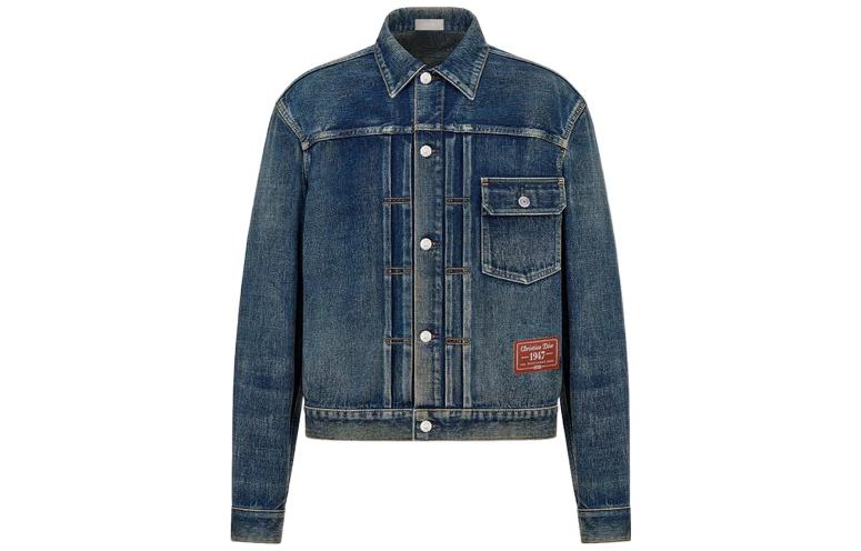 DIOR FW22 Denim Jacket Men's Blue