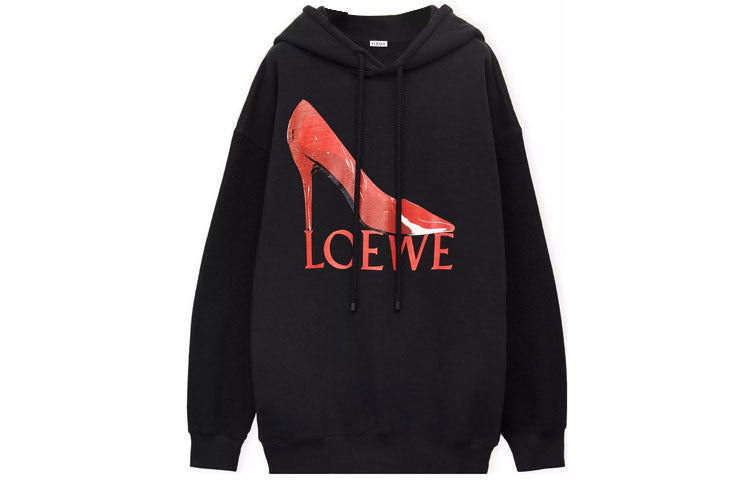 LOEWE Pump Hoodie 'Black/Red'