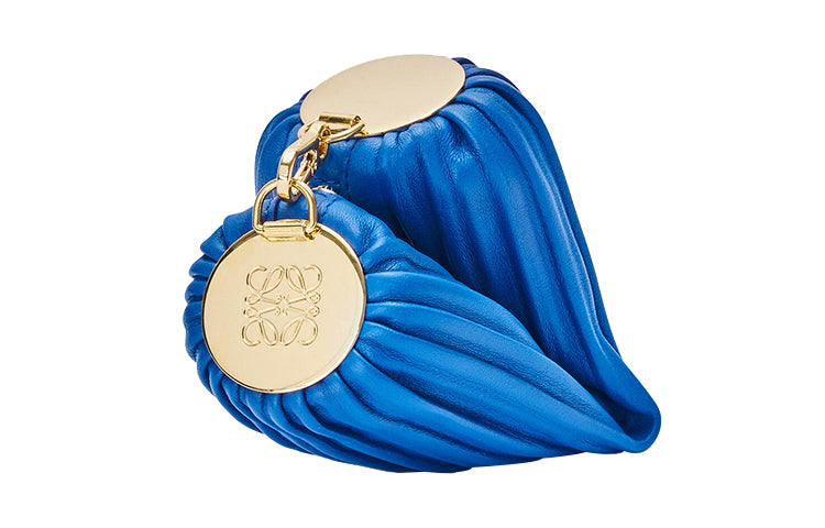 LOEWE Nappa Soft Sheepskin Leather Wrist Bag Shoulder Bag Women's Royal Blue