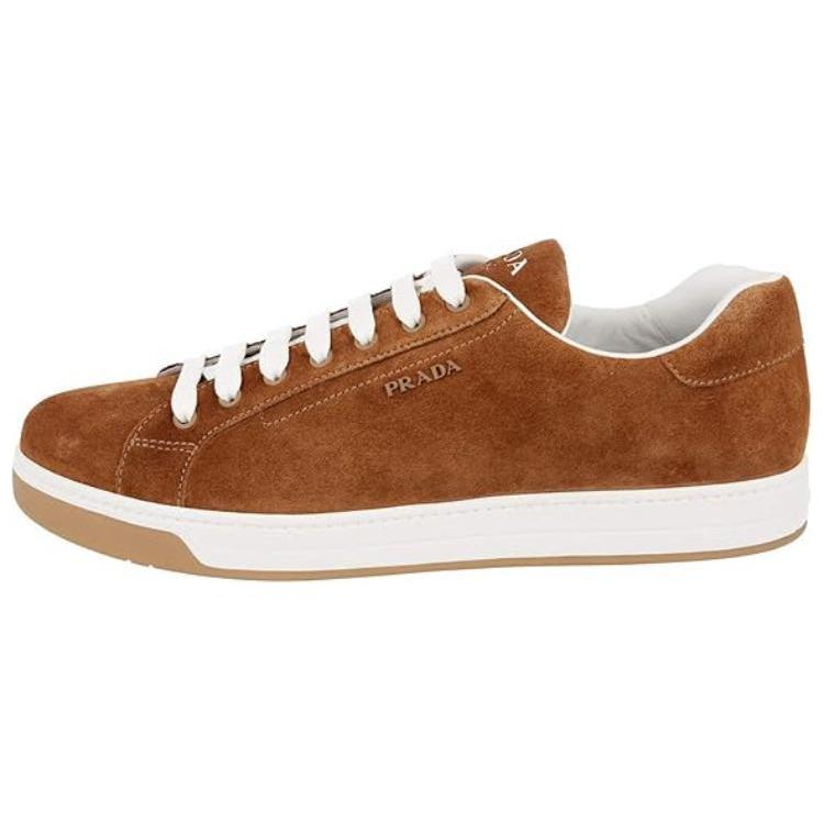 PRADA Low-Top Skateboard Shoes Men's Brown