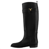 LOUIS VUITTON Amiral Knee-high Boots Women's Black
